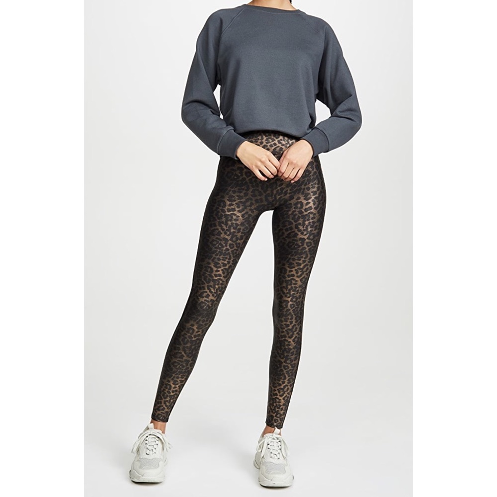 Spanx Faux Leather Leopard Leggings - Picture 5 of 7